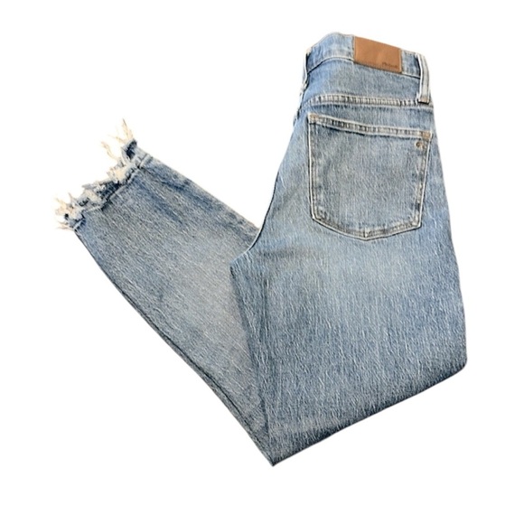 Madewell high rise slim crop boyfriend Blue Denim Jeans size 26 - Picture 1 of 8
